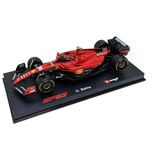 BBURAGO 18-36835S - Modellauto - F1 Ferrari SF-23 #55 Sainz (mit Helm, Maßstab 1:43) Formel 1 Auto