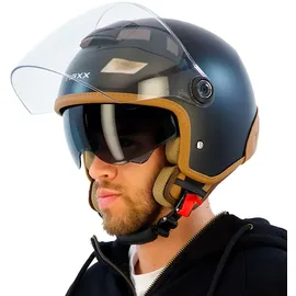 NEXX Y.10 Sunny Jethelm - Matt-Schwarz/Braun / M