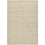 THEKO Wollteppich THEKO "Pure UNI", grau (natural grau), B:60cm H:14mm L:90cm, Schurwolle, Teppiche, Handwebteppich, meliert, reine Wolle, handgewebt