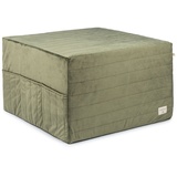 Nobodinoz - Sleepover Faltmatratze und Hocker, 57 cm, olivgrün