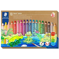 STAEDTLER 140 Noris junior Kinderbuntstifte 18er + Spitzer