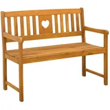 vidaXL Gartenbank 110 x 55,5 x 90 cm Braun
