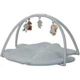 Little Dutch 8917 Activity Krabbeldecke mit Spielbogen - Forest Friends blau