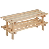 Astigarraga - Stapelbares Schuhregal mit zwei Regalen aus Kiefernholz (30x75x259 cm) EVCH60.99