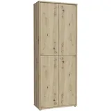 Forte Alice Springs 74,5 x 192 x 34,9 cm braun / Eiche