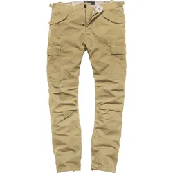 Vintage Industries Miller M65, Cargohose - Dunkelbeige - W29