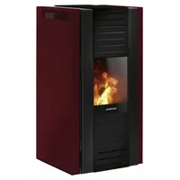 Justus Sirkos Aqua 2.0 Pelletkamin Ofen bordeauxrot,