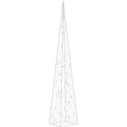 vidaXL LED-Leuchtkegel Acryl Deko Kaltweiß 90 cm