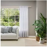 Neutex for you! Vorhang nach Maß EVA (1 St), Multifunktionsband, transparent, Uni-Voile mit elegantem Glanz weiß 142 cm x 260 cm