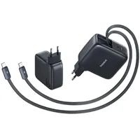 Baseus EnerCore CJ21 Charger Retractable 3C 67W EU Black