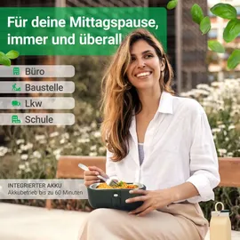 heatsbox Faitron HeatsBox Go, Elektrische Lunchbox, Akku, App, 100 W, 925 ml - Grau