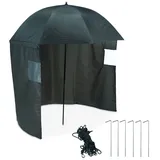 Relaxdays Angelschirm mit Seitenwand