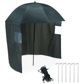 Relaxdays Angelschirm mit Seitenwand