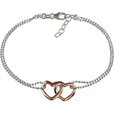 SilberDream Armband Silber 925 Sterling Silber, vergoldet (Roségold 333) ca. 18cm | Gr.: onesize