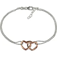 SilberDream Armband Silber 925 Sterling Silber, vergoldet (Roségold 333) ca. 18cm | Gr.: onesize