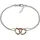 SilberDream Armband Silber 925 Sterling Silber, vergoldet (Roségold 333) ca. 18cm | Gr.: onesize