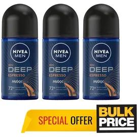 NIVEA Men Deep Espresso Antitranspirant Roll-On 50 ml