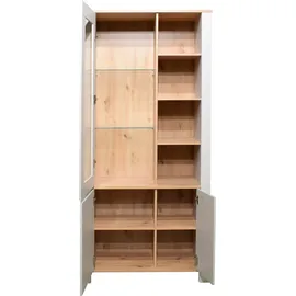 Mäusbacher Vitrine Nele 96 x 44 x 203 cm Grau
