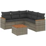 vidaXL Garten-Lounge-Set 5-tlg. grau
