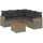 vidaXL Garten-Lounge-Set 5-tlg. grau