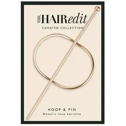 The Hair Edit Gold Hoop & Pin Barrette Haarspange 