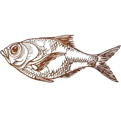 Saremo Wandbild Edelrost Fisch
