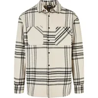 URBAN CLASSICS Long Oversized Checked Summit Langarmhemd - Soft
