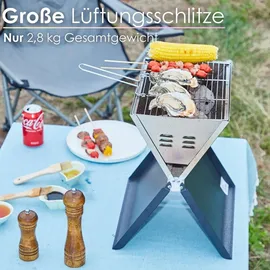Steinborg Klappgrill schwarz