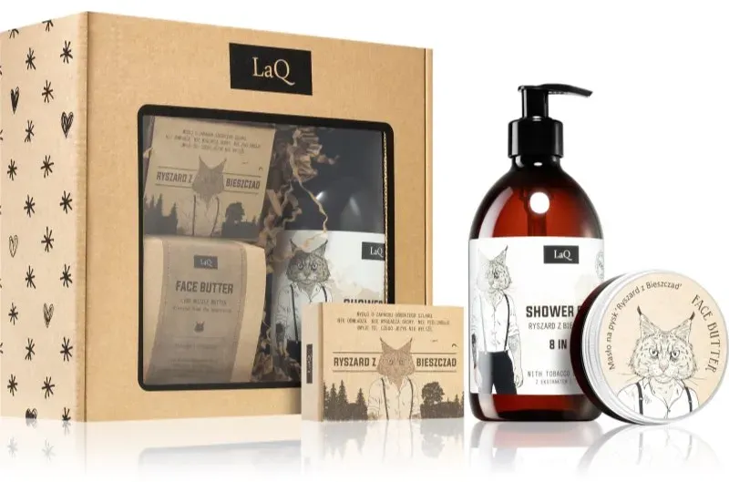 LaQ Lynx From Mountain Geschenkset für einen perfekten Look für Herren