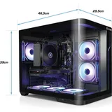Kiebel kiebel.de Gaming PC Panorama Curve V AMD Ryzen 7 5700X, 32GB DDR4, NVIDIA RTX 4060 8 GB, 2TB SSD, WLAN, Windows 11, Gaming PC