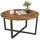 VASAGLE Runder Couchtisch Braun Holz 88 x 47 cm