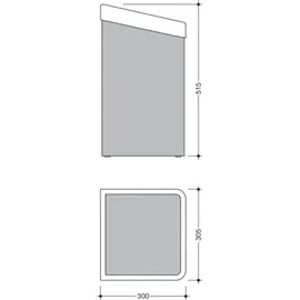 Hewi Papierhandtuchkorb 60 l Orange