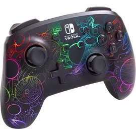 PowerA Lumectra Galactic Vortex Controller Schwarz Nintendo Switch