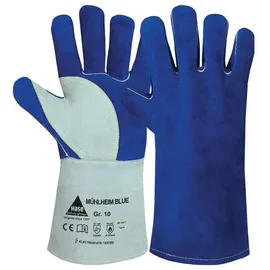 Hase Safety Gloves Hase Mühlheim Blue Schweißerhandschuh aus Rindspaltleder Größe 9