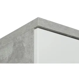 Möbel Boss uno Hochschrank 38 x 190 x 30 cm Grau Kunststoff