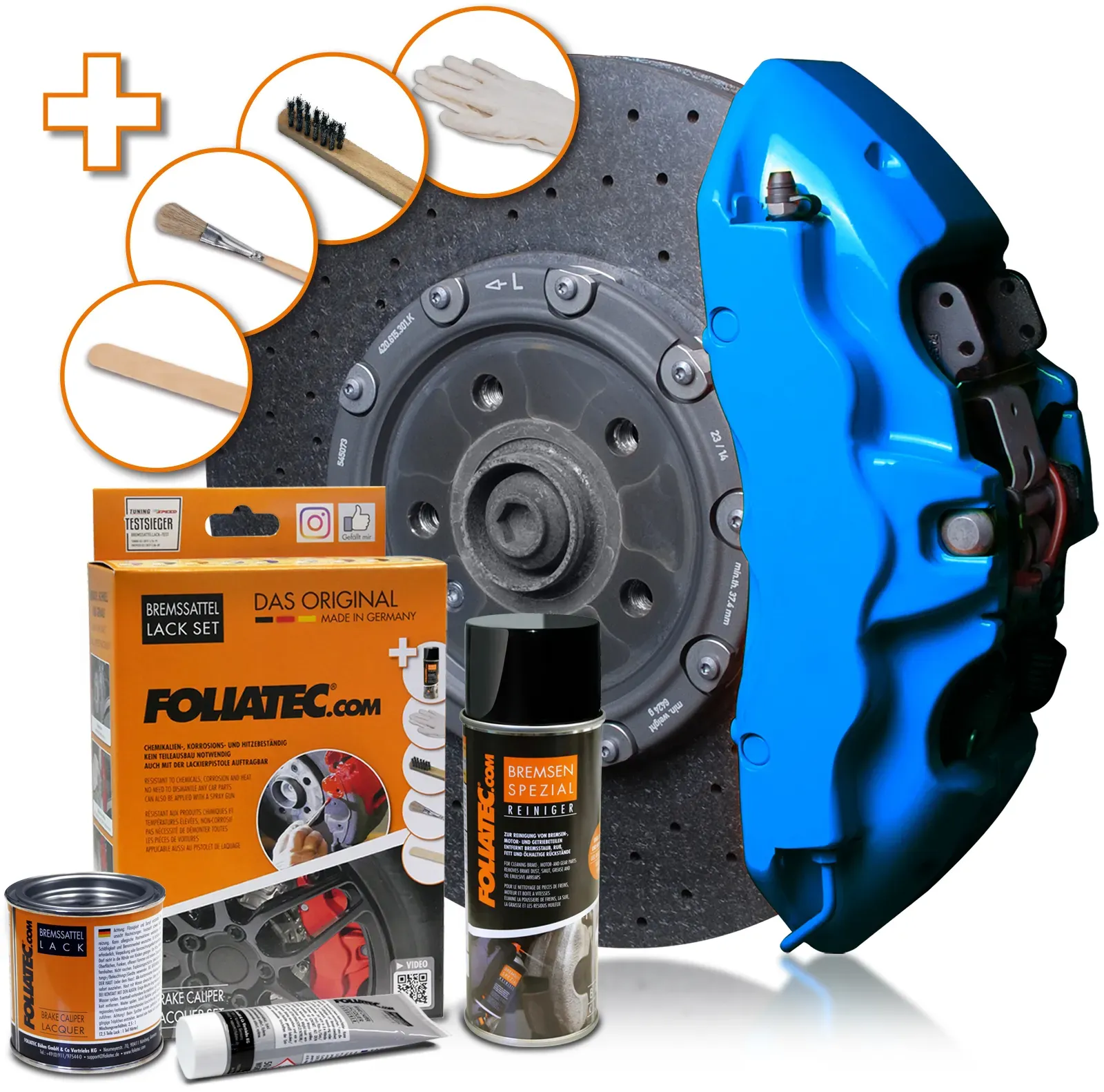 FOLIATEC Bremssattellack Bremssattel Lack Set GT blue 2188 0.4l