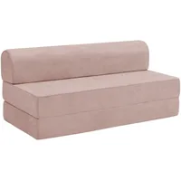58aufmkessel Faltsofa, Rosa, Kunststoff, 80x71x160 cm, Wohnzimmer, Sofas & Couches, Schlafsofas