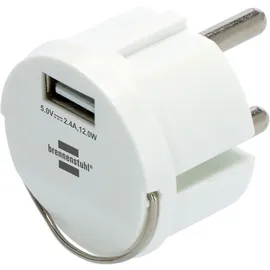 Brennenstuhl USB Steckdosenadapter 2,4A weiß