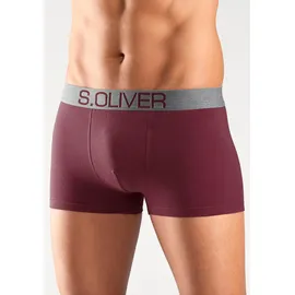 S.Oliver Boxer »Boxershorts für Herren«, (Packung, 4 St.), mit kontrastfarbenem Webbund s.Oliver bordeaux / marine / khaki / anthrazit
