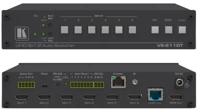 Kramer 4K HDMI Auto-Switcher VS-611DT