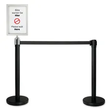 Stagecaptain Absperrständer PLS-200 Edelstahl Schwarz