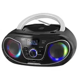 Trevi CMP 588 DAB Tragbares Stereo mit DAB/DAB+ und FM mit RDS, Dot Matrix Display mit hoher Ablesbarkeit, CD, MP3, USB, Bluetooth, Kopfhörerbuchse