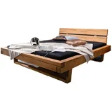 Casamia Massivholzbett Balkenbett 140/160/180/200 x 200 cm Massivholz Casaletti Pinie Nordica beige 202 cm x 222 cm x 85 cm