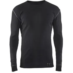 Multinorm-Unterhemd "3498" SAFE langarm - XXL - schwarz