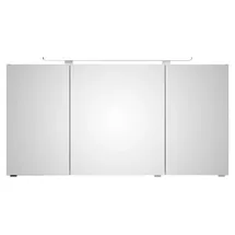 Saphir »Serie 4010 Badezimmer-Spiegelschrank inkl. LED-Aufsatzleuchte«, Badschrank 140 cm breit, 3 Türen, 6 Glas-Einlegeböden, inkl Türdämpfer