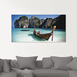 ARTland Maya Bay, Koh Phi Phi Leh, Thailand", blau (farbe bild(er): blau), B:125cm H:50cm, Bilder, in verschiedenen Größen