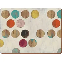 Creative Tops Platzsets, Design Retro Punkte, hochwertig, Unterseite aus