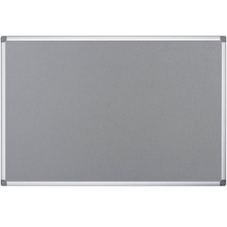 Bi-Office Pinnwand Feuerhemmend 150,0 x 120,0 cm Textil grau