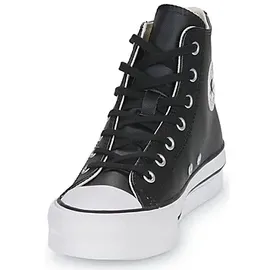 Converse Chuck Taylor All Star Eva Lift Leather Foundation Hi in Schwarz,