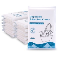 Einweg-Toilettensitzbezüge, spülbares Papier, (100 Stück) Reise-WC-Sitzbezüge für Erwachsene und Kinder, Töpfchentraining, Flugzeug, Camping